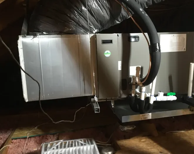 Ongoing HVAC installation